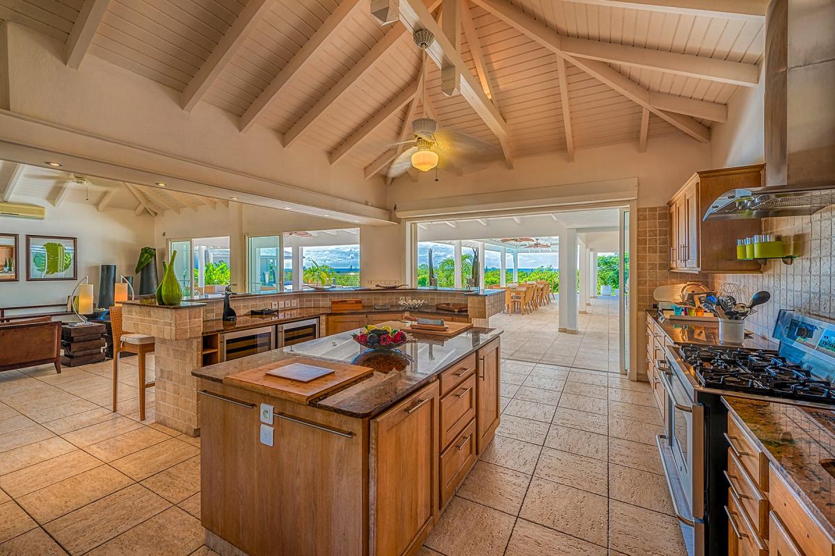 Villa Rental St Martin - The kitchen